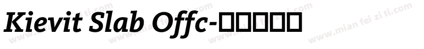 Kievit Slab Offc字体转换